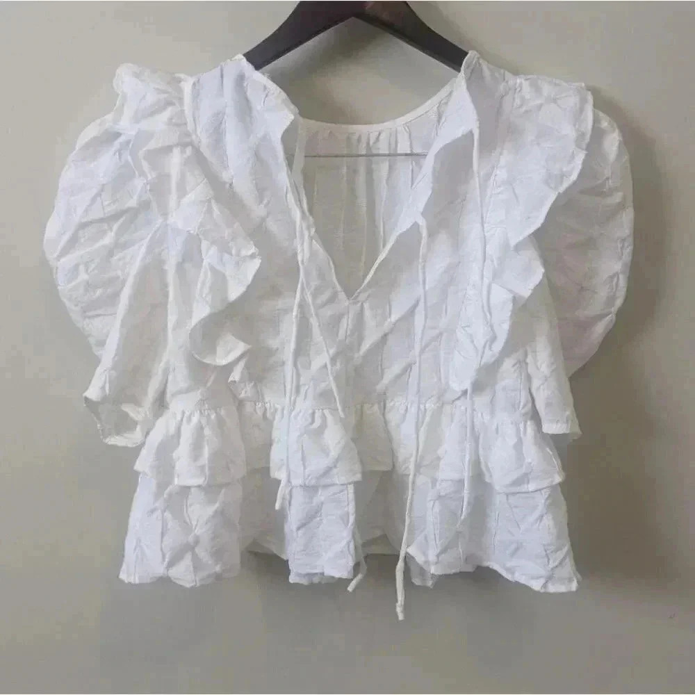 Moon River Sleeve Puff sleeve Blouse - Picture 6 of 6